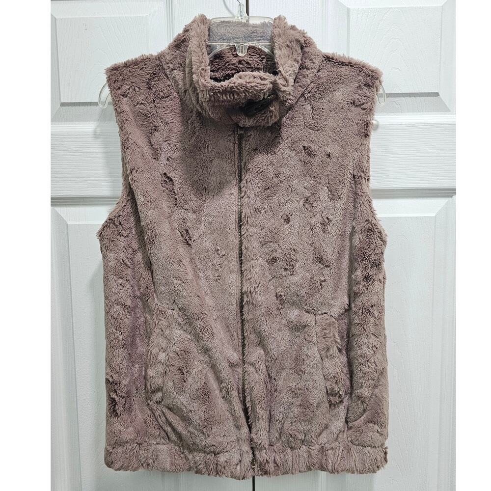 NEW* Sanctuary Vest Brown Fur Size 12